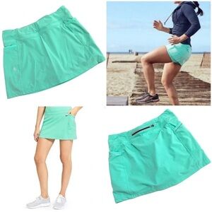 Athleta Dobby Be Free Skort Tropical Plunge Neon Size Small